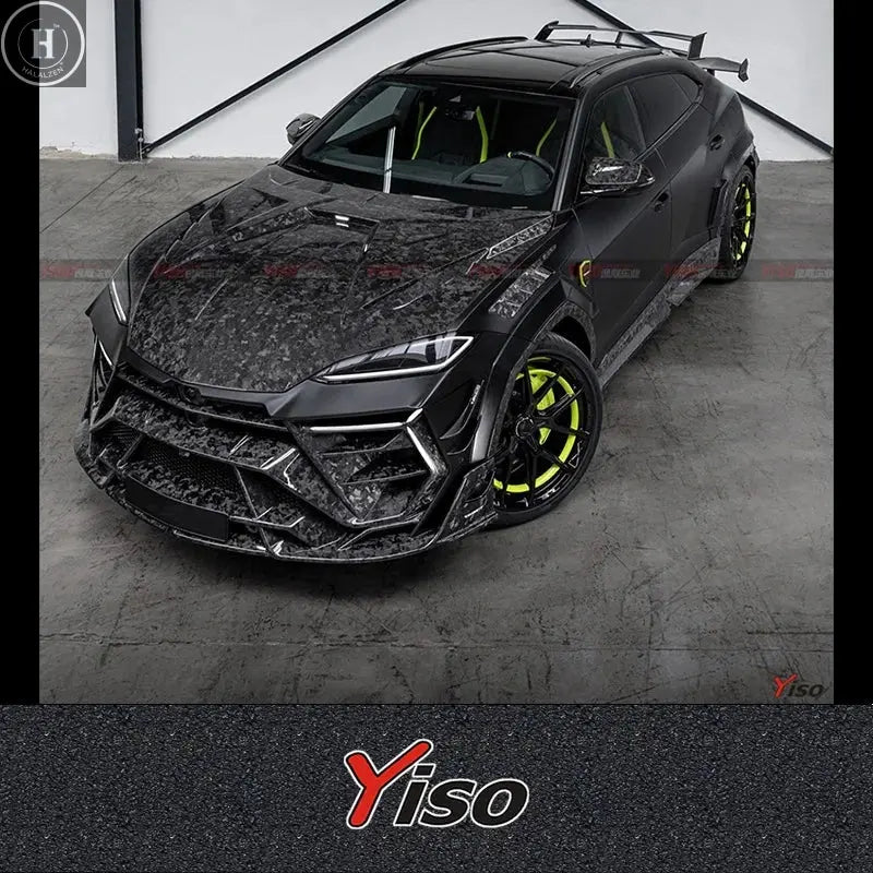 Suitable for urus modified MANSOR 3rd generation dry carbon fiber body kit front and rear bumpers side skirt URUShood HALALZEN