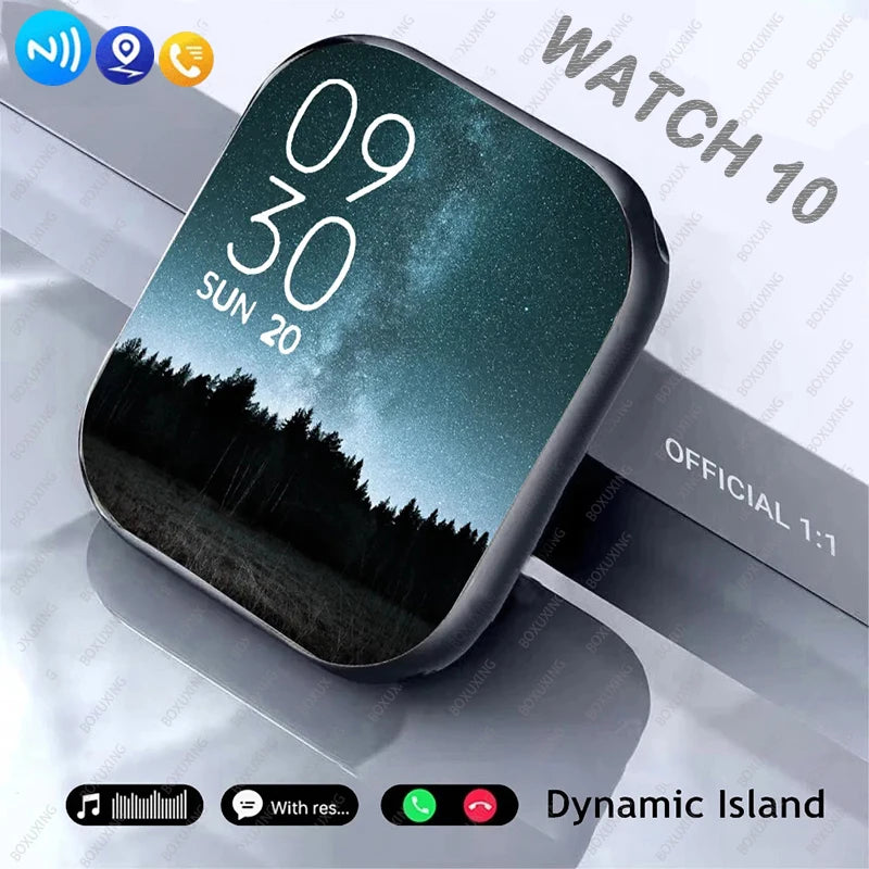 New AMOLED 2.05" HD Screen Smart Watch Women Series 9 Custom Dial 500+ Wireless Charging Men Smartwatch For Apple Watch IW9 IW10