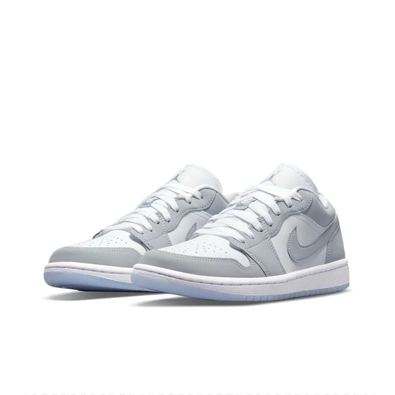 Original Air Jordan 1 Low "Wolf Grey" For Women's and Men's Unisex Trend Retro Low-Top Retro Classic Basketball Shoes