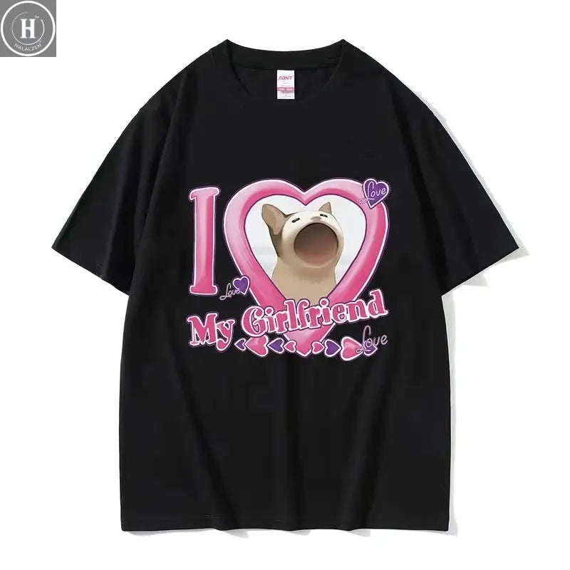 Professional Pussy Eater Funny Cat Lover Tee Shirt Men's Casual Fashion Clothing T-shirt Unisex 100% Cotton Oversized T Shirts HALALZEN