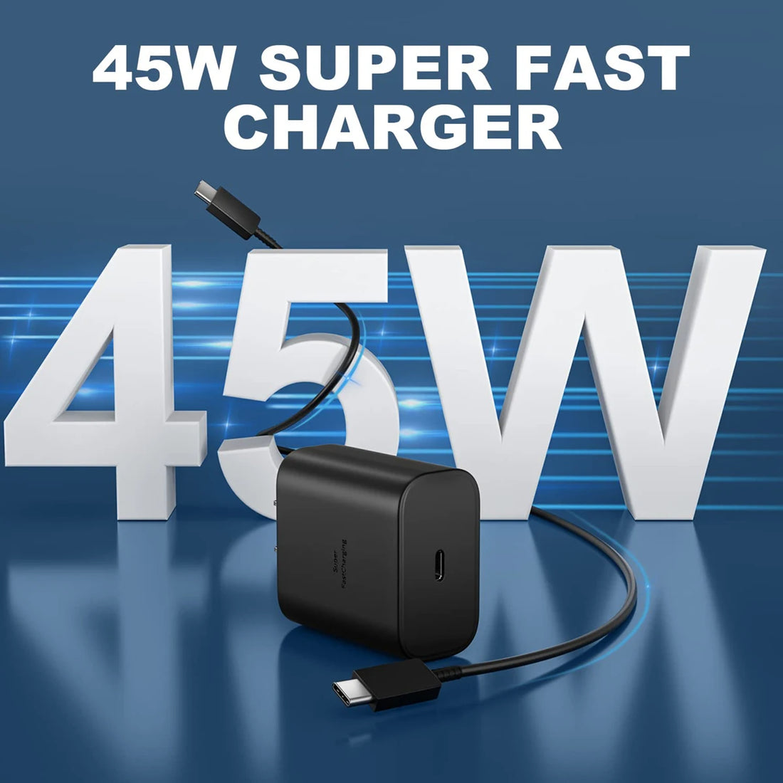 45W Super Fast Charger For Samsung Galaxy S25 S24 S23 S22 Ultra S21 Plus Note 20 USB C to C Fast Charging Data Cable Accessories