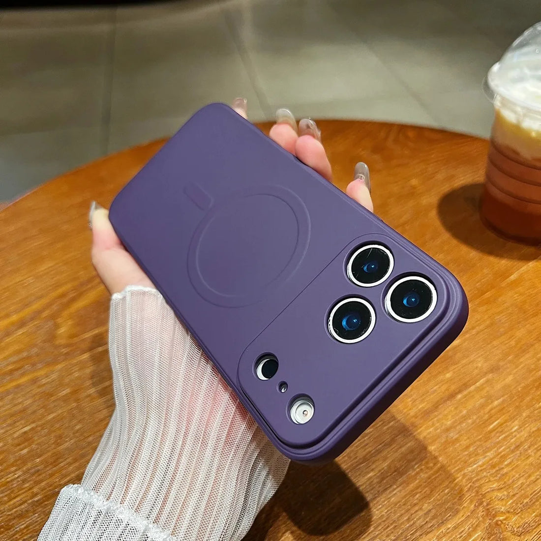 for iPhone 17 Pro Max 17 Air Case Magnetic Cover Mag-safe Liquid Silicone Lining All-round Camera ProtectPlease note phone model