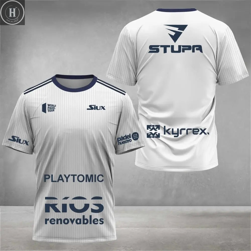 2025 Summer New Men's Tennis Training Clothes Breathable Tennis Short-sleeved Tops Quick-drying Fitness T-shirt Men's Clothing HALALZEN