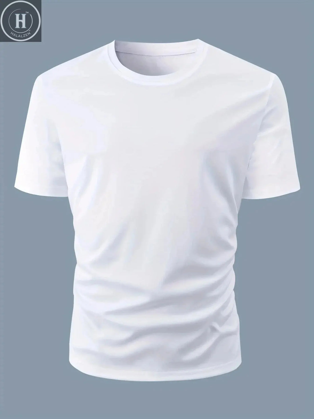 Summer Men's 100% Cotton Casual Loose Size Graphic Line Print Round Neck Short Sleeve T-shirt Top HALALZEN