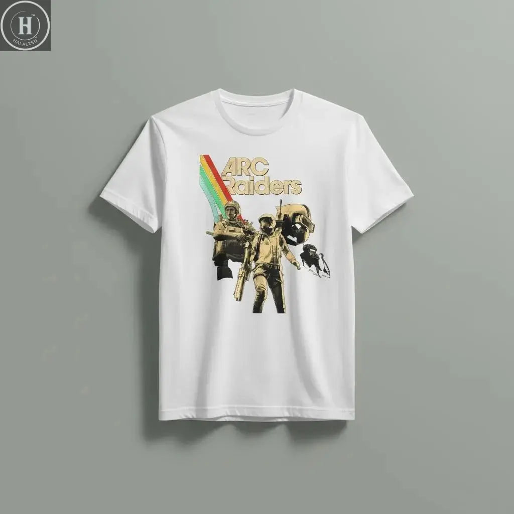 ARC Raiders T-Shirt T Shirt for Man 100 Percent Cotton T Shirt Man Luxury T-Shirt Unisex Streetwear Tops 2026 Graphic Pullovers HALALZEN