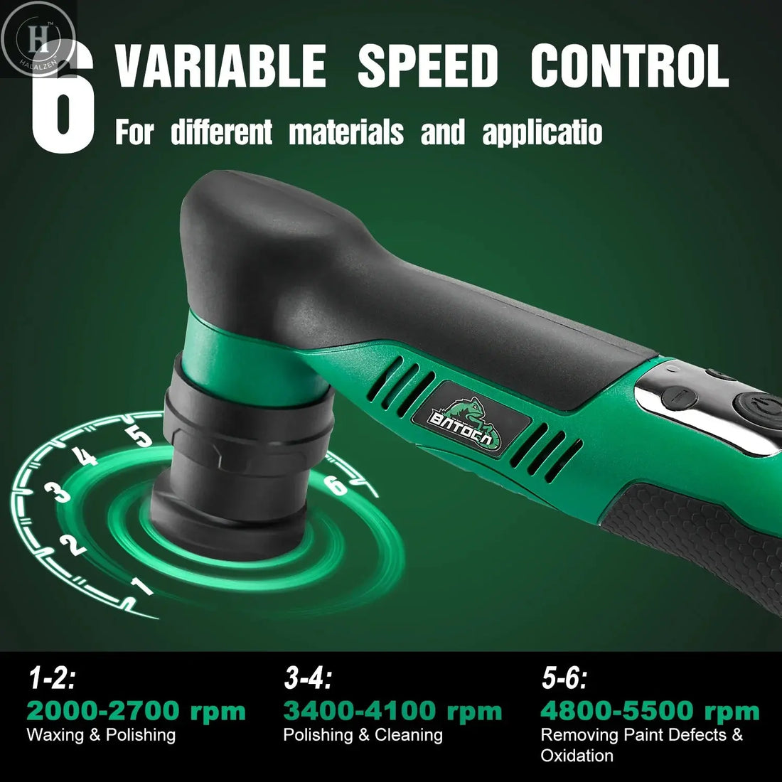 BATOCA S5 Cordless Mini Car Polisher 12V Micro Wireless Scratches Killer Car Polishing Machine Kit For Polishing Sanding HALALZEN