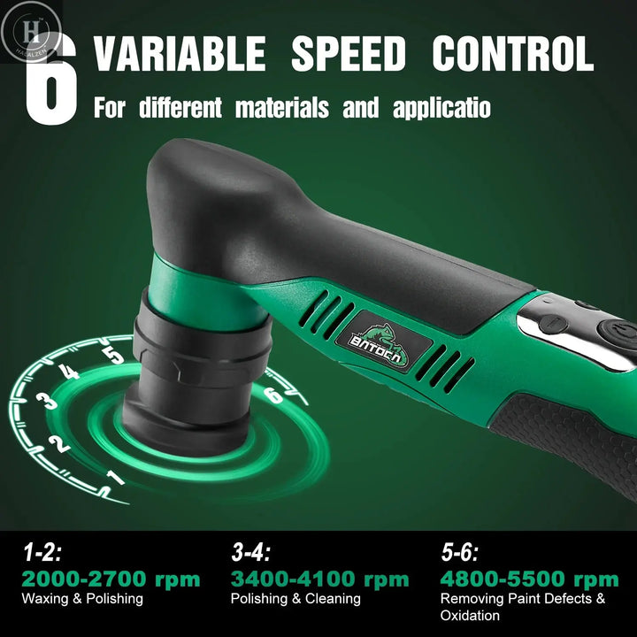 BATOCA S5 Cordless Mini Car Polisher 12V Micro Wireless Scratches Killer Car Polishing Machine Kit For Polishing Sanding HALALZEN