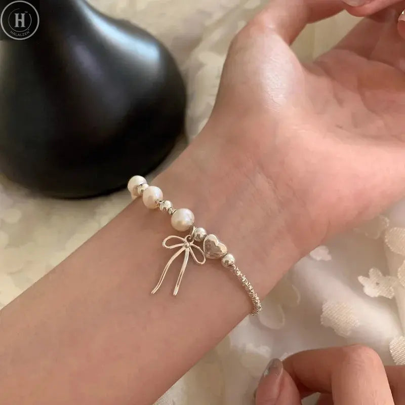 VENTFILLE 925 Sterling Silver Butterfly Bracelet for Girl Bead String Design Insect Fashion Versatile Jewelry Gift Dropshipping HALALZEN