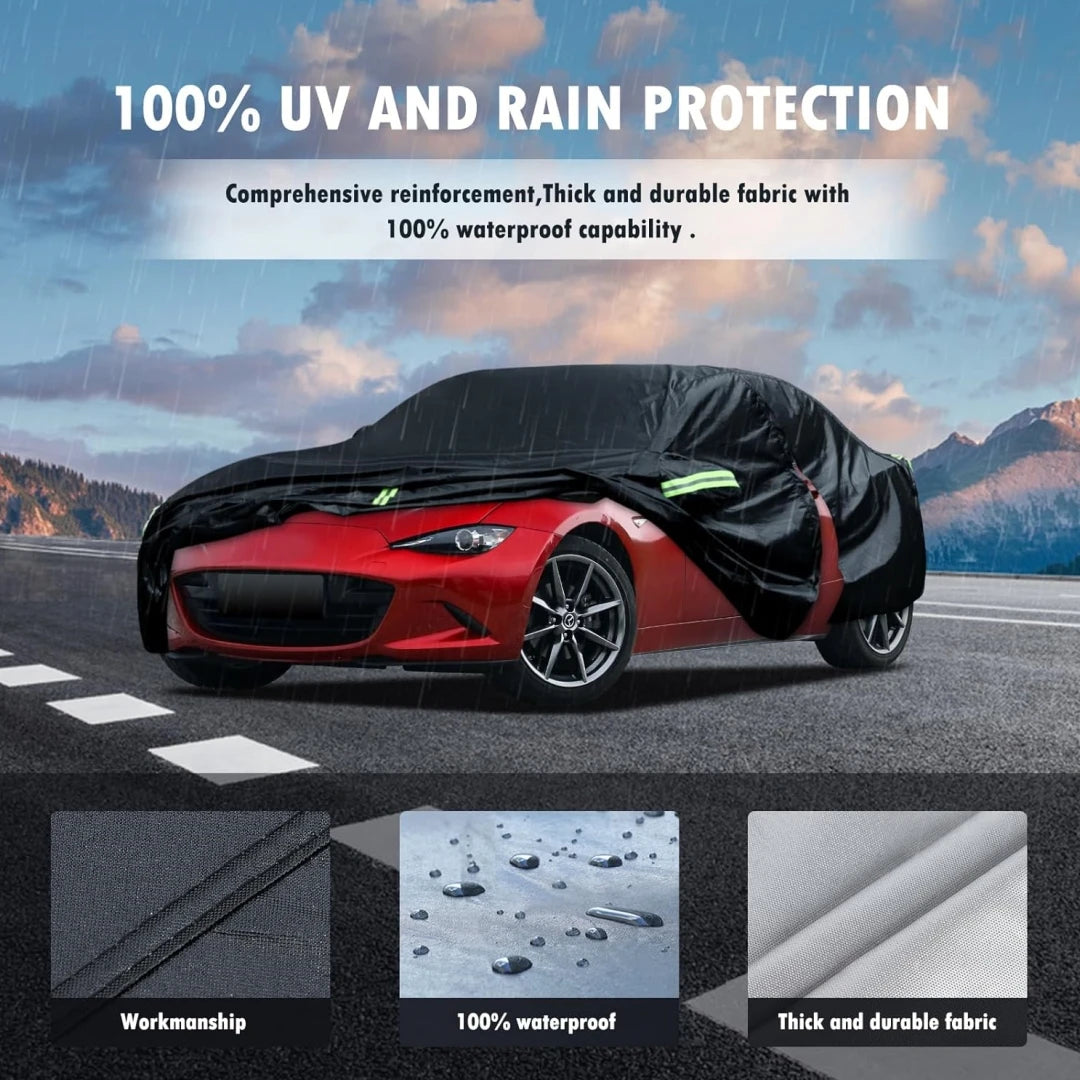 Car Cover Custom Fit for Mazda MX-5 Miata Waterproof All Weather for Automobiles Full Exterior Cover Sun Rain Snow Protector