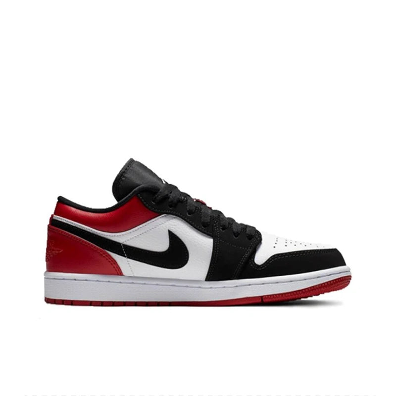 Original Air Jordan 1 low "Red Anti-Slip Low Top Retro Basketball Shoes Men's Sneakers