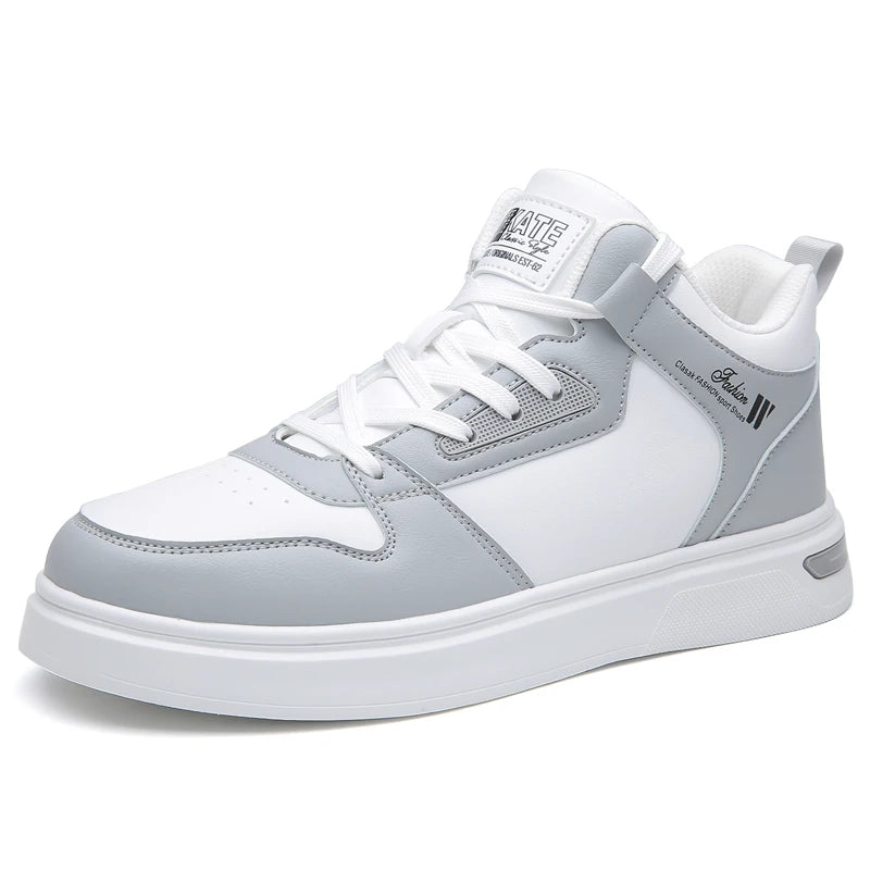 Mens Board Shoes 2025 New Autumn Winter Thick Velvet Warmth Comfort Sports Leisure Shoes Fashion High Top Flat Walking Shoes Man