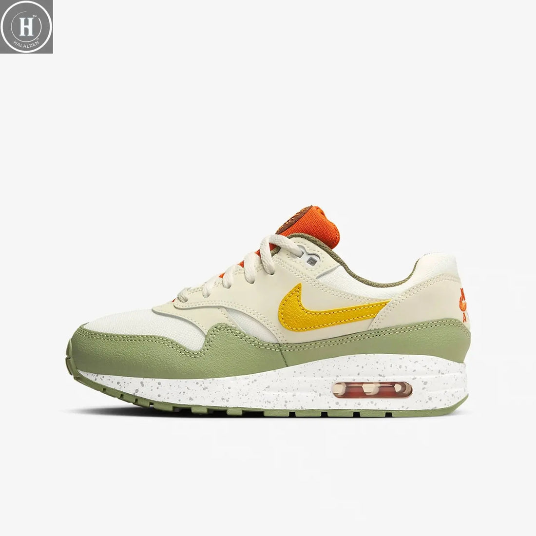 Nike genuine Air Max 1 GS women's large children's air cushion cushioning casual shoes FV3646-171 HALALZEN
