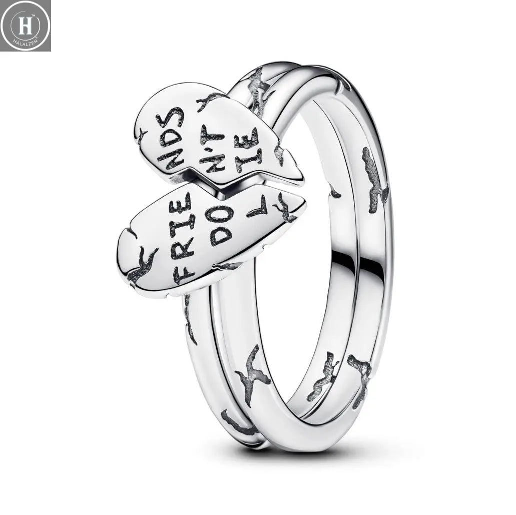 Hot Sale 925 Silver Rings Love Arrow Bow Lotus Heart For Mother Original Silver 925 Wedding Valentine's Day Ring Trinkets HALALZEN