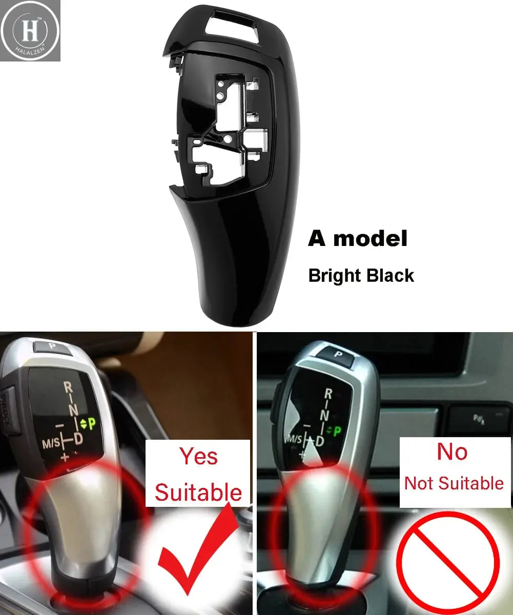 Car Gear Knob Shift Lever Cover Replacement for BMW 1 2 3 5 7 Series F10 F20 F21 F22 F11 F01 X1 X3 X4 M3 M5 F30 F25 F Chassis HALALZEN