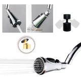 360° Universal Kitchen Tap Aerator Faucet Sprayer Nozzle Replacement Pull Out Water Saving Shower Head G1/2 Tap Extender Adapter Halalzen