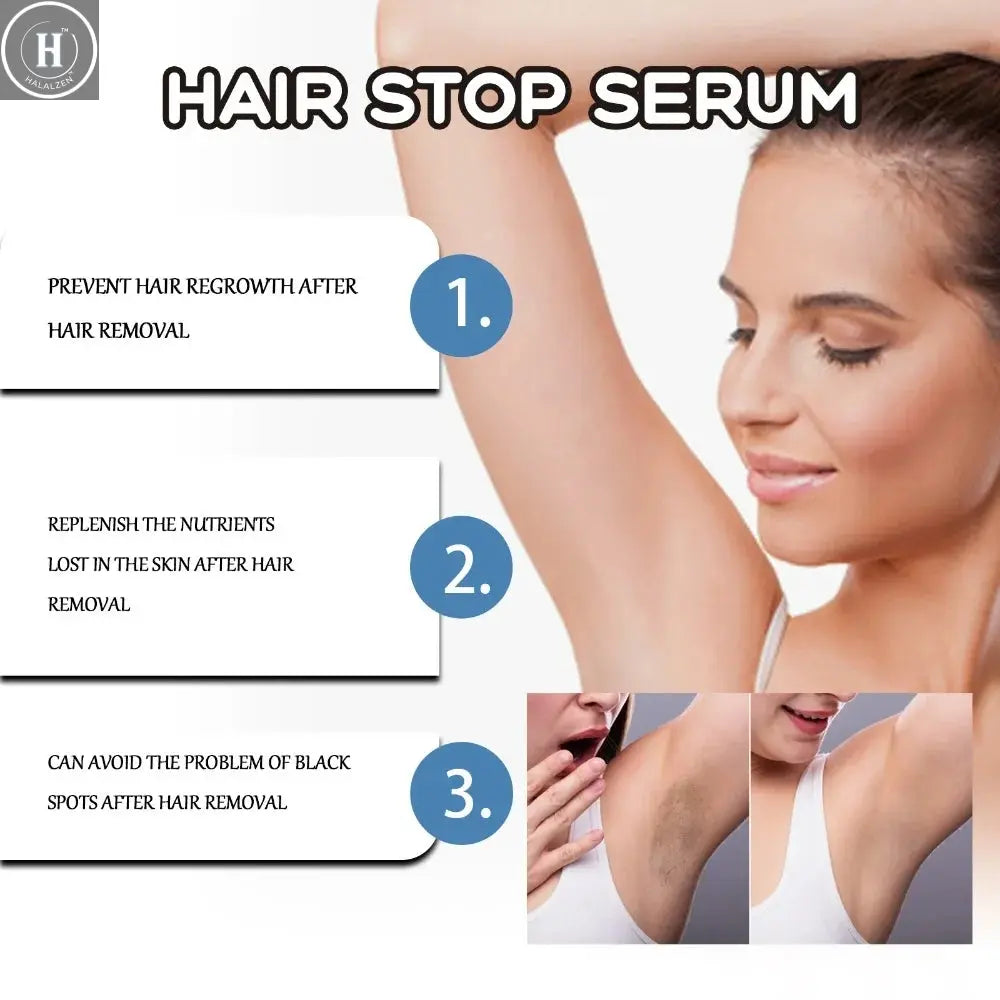 Permanent Hair Inhibition Woman Serum Restrain Armpit Leg Arms Stop Hair Growth Painless Moisturizing Depilatory Body Skin Care HALALZEN