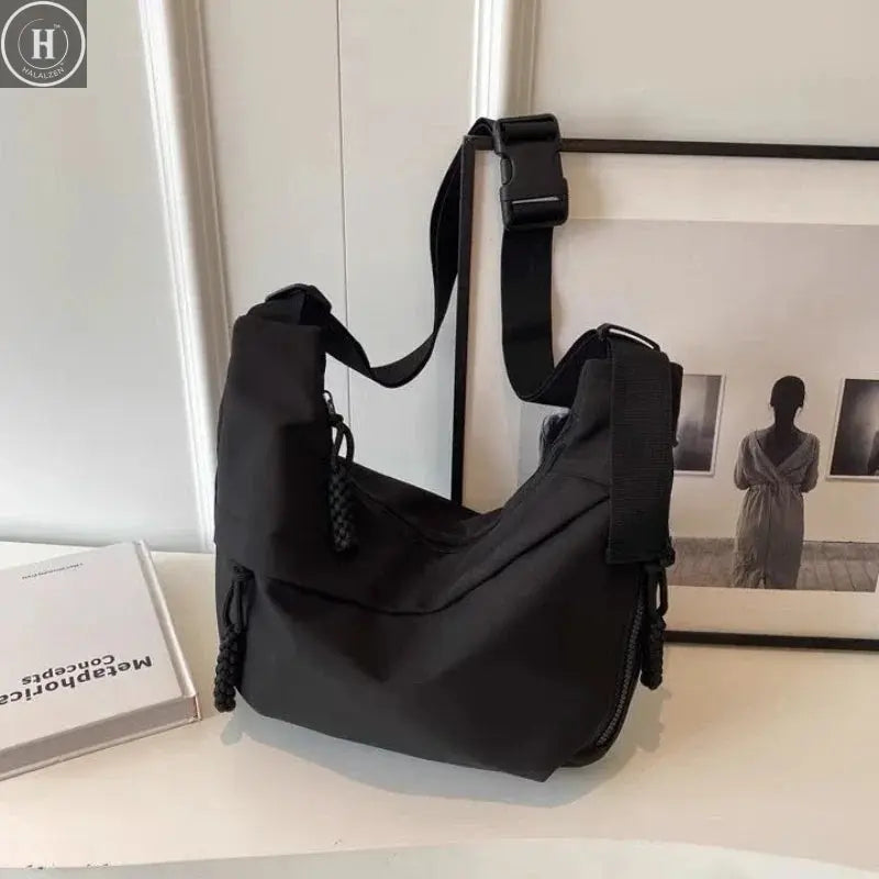 Nylon Hobos Crossbody Bags Solid Casual Zipper Women's Bags 2024 Fashion High Capacity Solid Color Single Shoulder Totes Bag HALALZEN