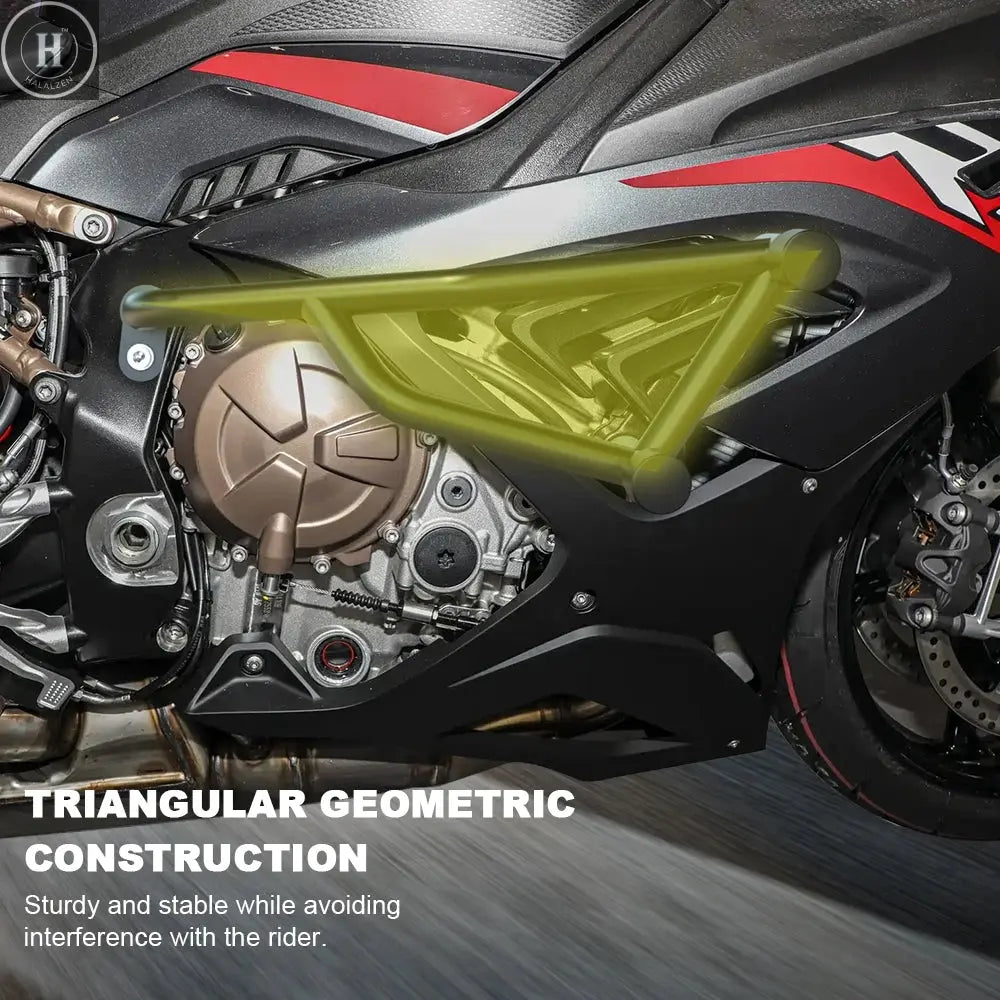 Fit For BMW S1000RR 2019-2022 S1000RRM 2022 Crash Bar Motorcycle Stunt Cage Engine Guard Bumpers Frame Protector Race Rail HALALZEN