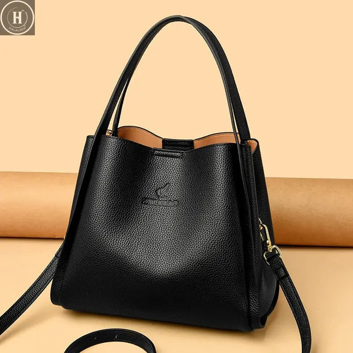 Genuine Brand Tote Bag Leather Luxury Handbags Women Bags Designer Handbags High Quality Ladies Crossbody Hand Bags for Women HALALZEN