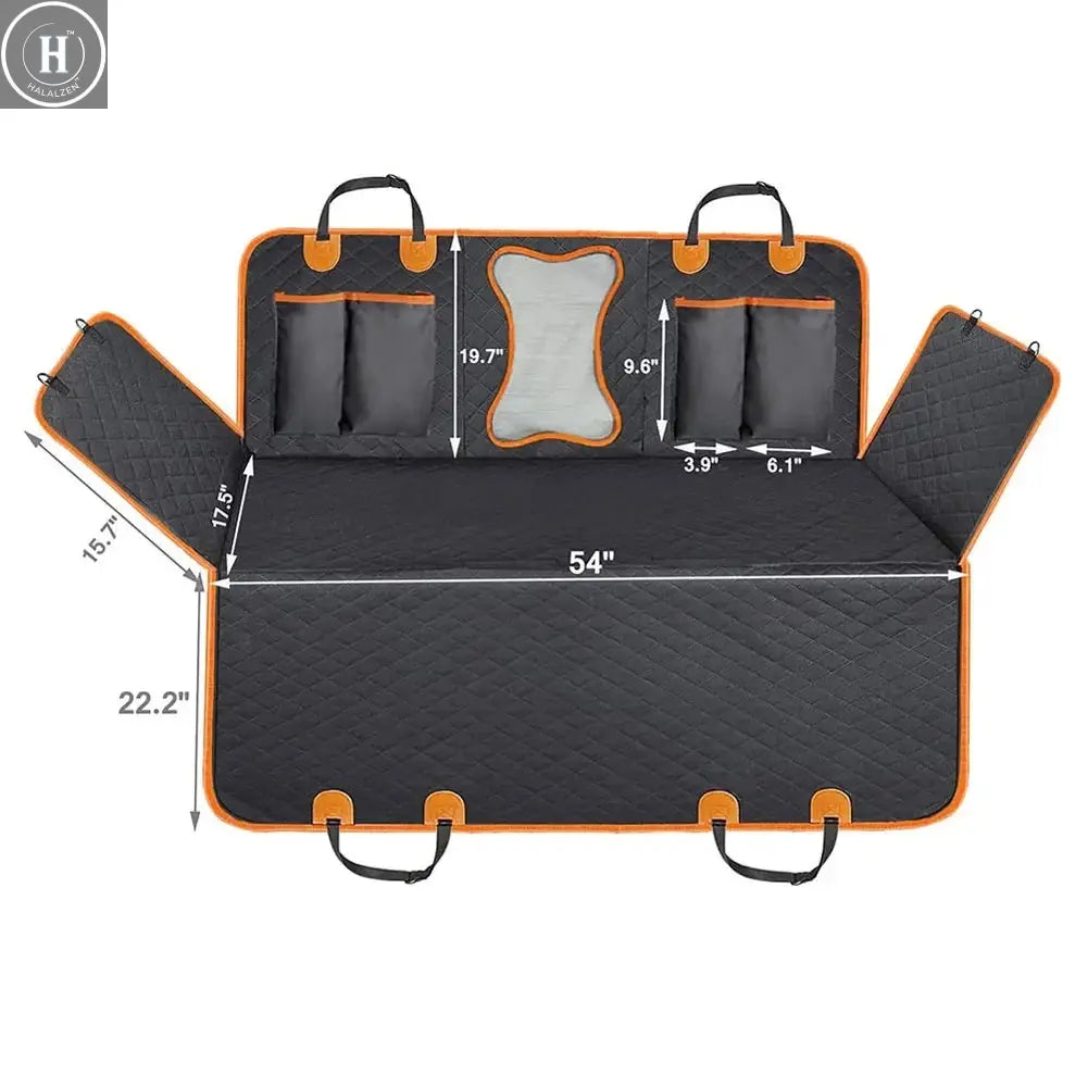 Pet Dog Car Seat Cover Waterproof Pet Travel Carrier Hammock Dog Blanket Mats Car Rear Back Seat Safety Protector for Cat Dogs HALALZEN