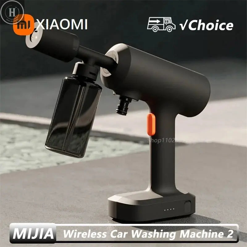 Xiaomi Mijia Wireless Car Washer 2 160L/h Large Water Volum Efficient Flushing High Pressure Portable Wireless cleaning HALALZEN