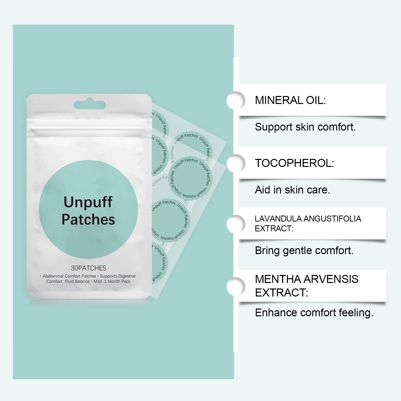 Comfort-Enhancing Body Care Patch - Gentle Nourishing, Softly Adheres to Skin, Daily Easy-to-Use for All-Day Comfort