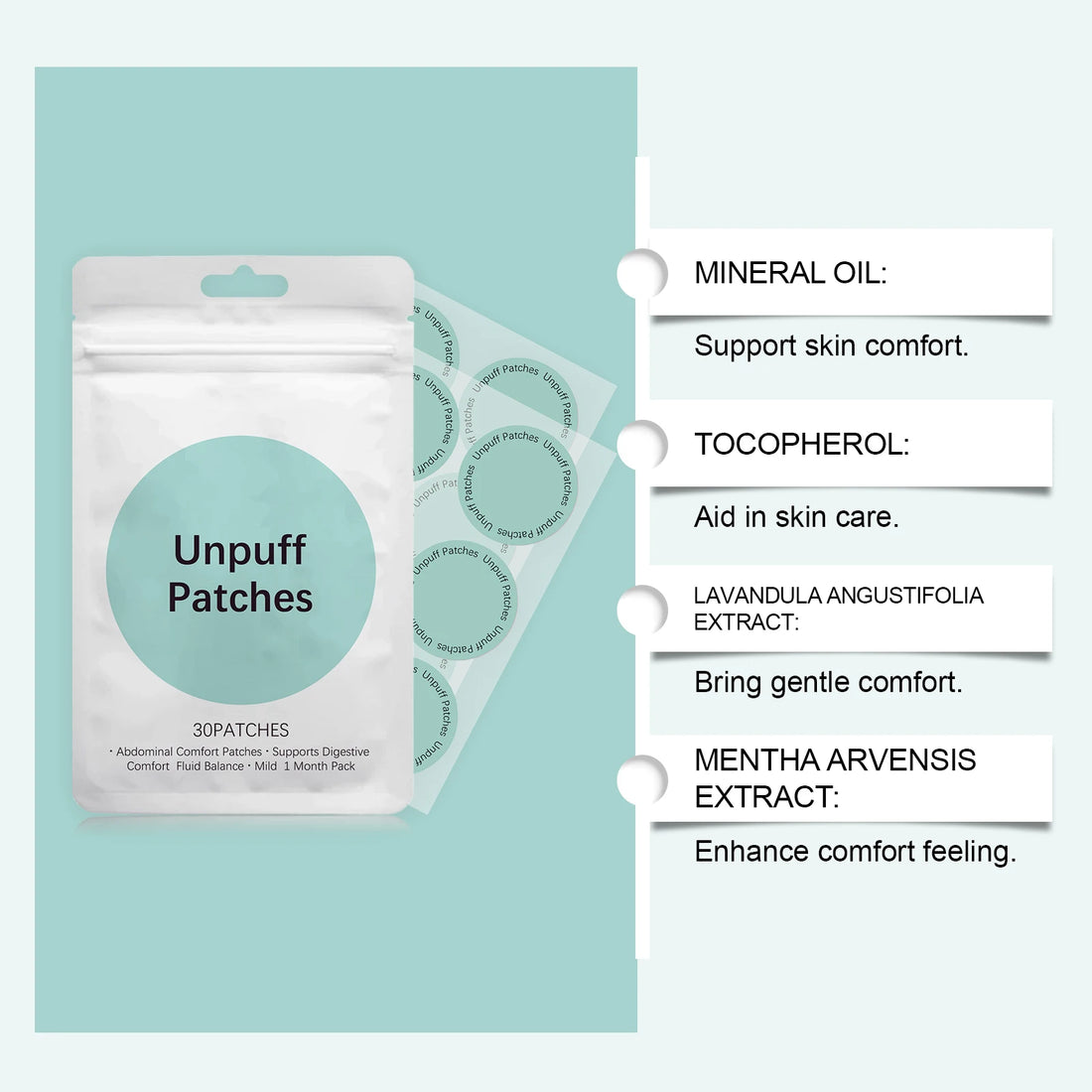 Comfort-Enhancing Body Care Patch - Gentle Nourishing, Softly Adheres to Skin, Daily Easy-to-Use for All-Day Comfort