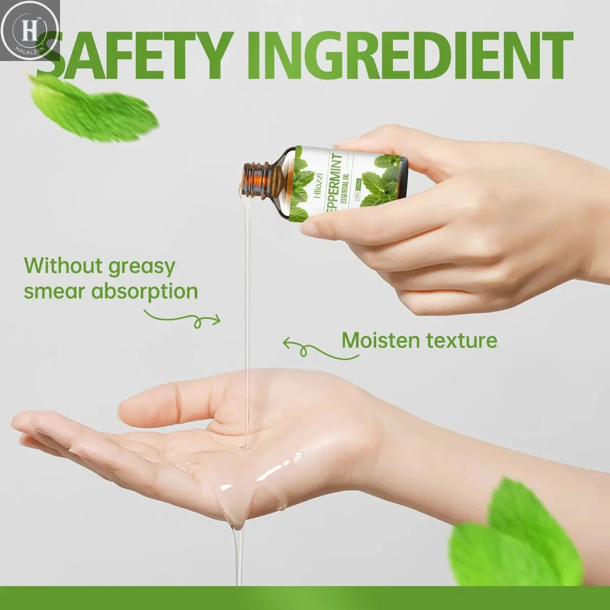 100ml/60ml/30mlPeppermint essential oil hydrating multifunctional essential oil aromatherapy candle car diffuser HALALZEN