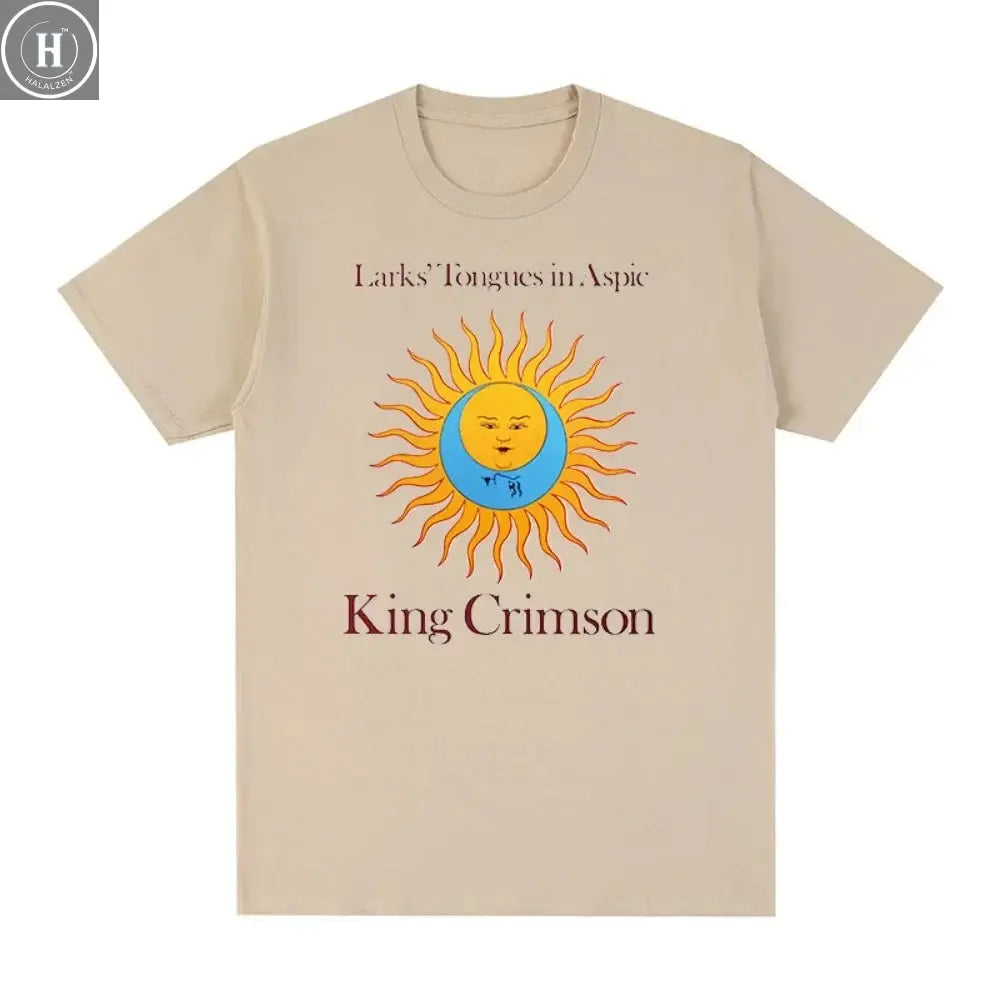 King Crimson Rock Music Printed Graphic Band T-shirt Cotton Men T Shirt New TEE TSHIRT Womens Tops HALALZEN