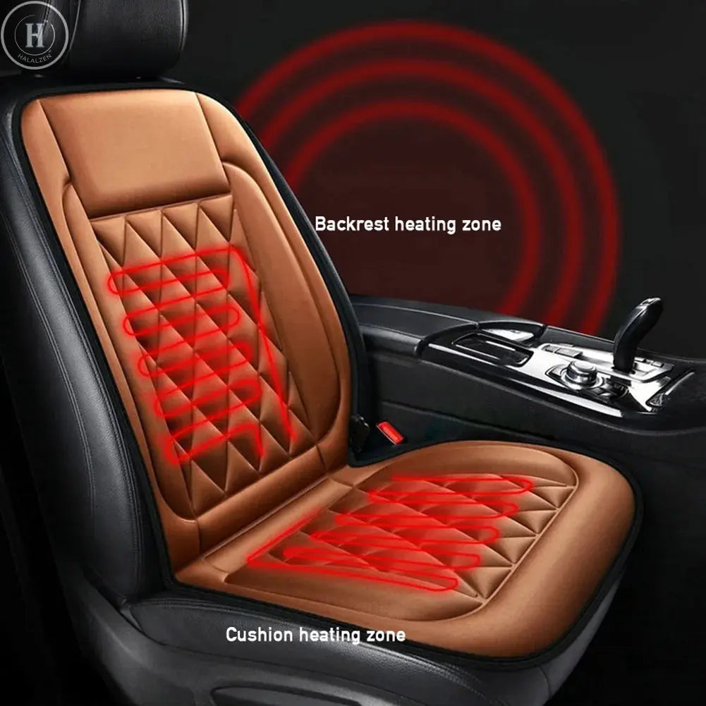 12V Heated Car Seat Cover 30-45w Fast Car Seat Heater Seat Protector 2 Gear Adjustable Breathable Auto Interior Accessories Univ HALALZEN