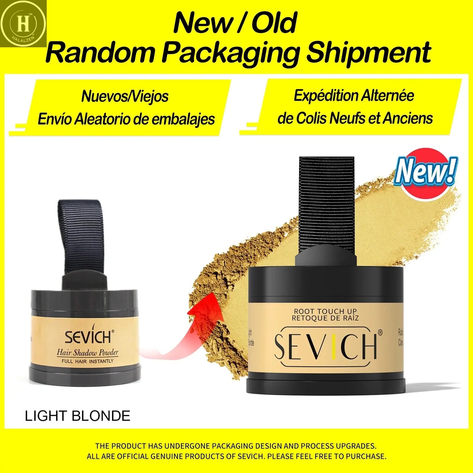 Sevich Hairline Powder 4g Hairline Shadow Powder Makeup Hair Concealer Natural Cover Unisex Hair Loss Product HALALZEN