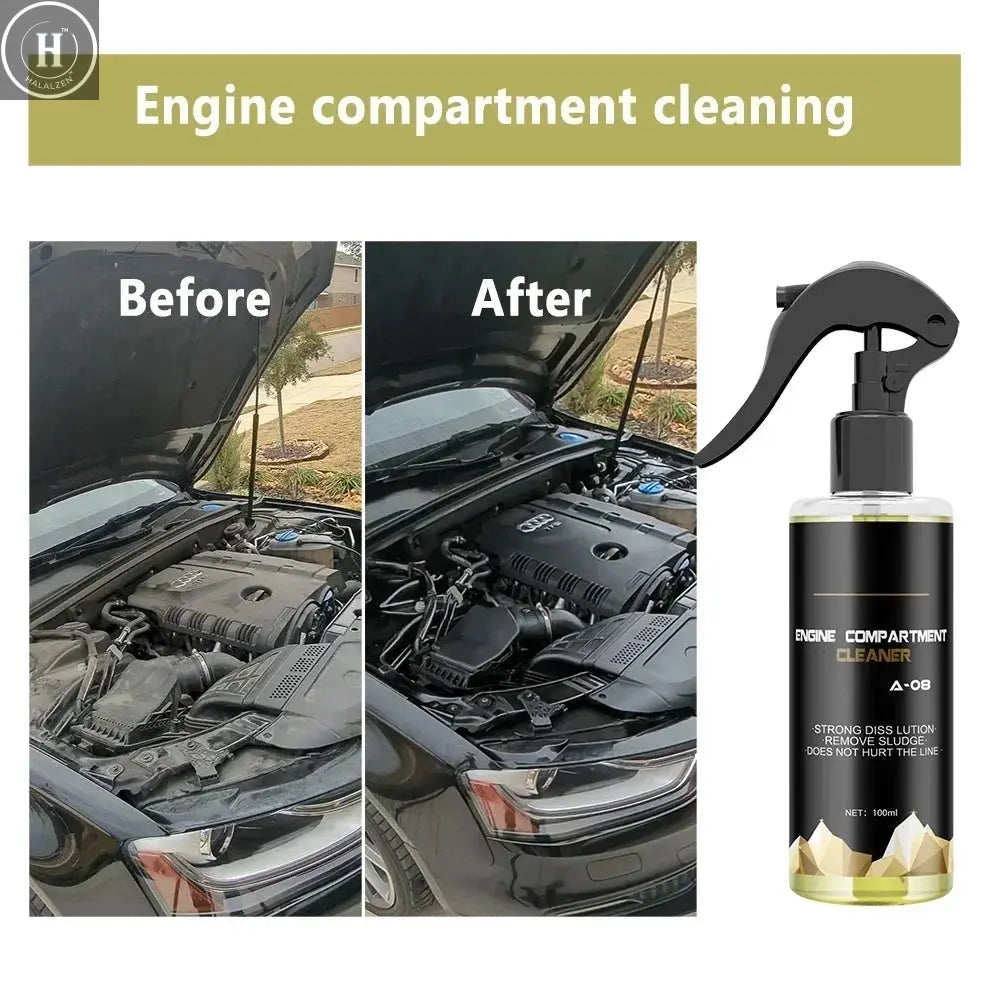 Car Engine Compartment Cleaner Remove Engine Dust Stains Automotive Machine Cleaning Car Interior Machinery Refurbishment HALALZEN