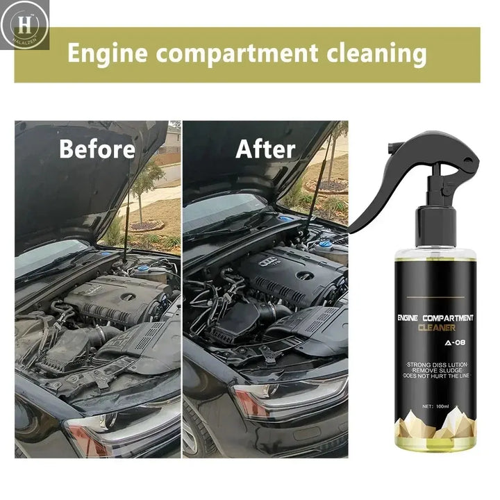 Car Engine Compartment Cleaner Remove Engine Dust Stains Automotive Machine Cleaning Car Interior Machinery Refurbishment HALALZEN
