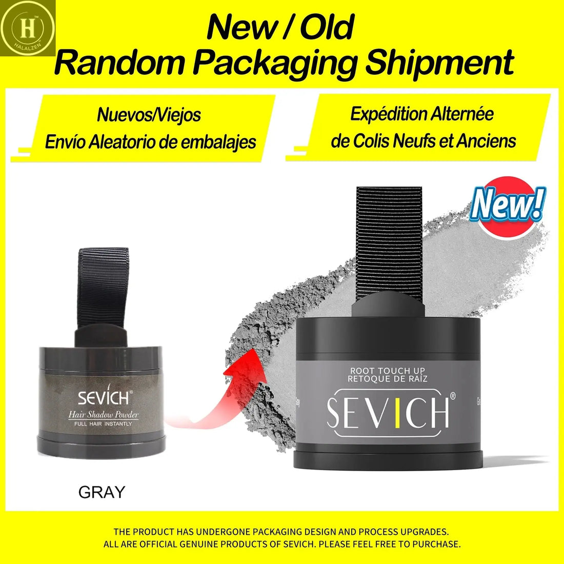 Sevich Hairline Powder 4g Hairline Shadow Powder Makeup Hair Concealer Natural Cover Unisex Hair Loss Product HALALZEN