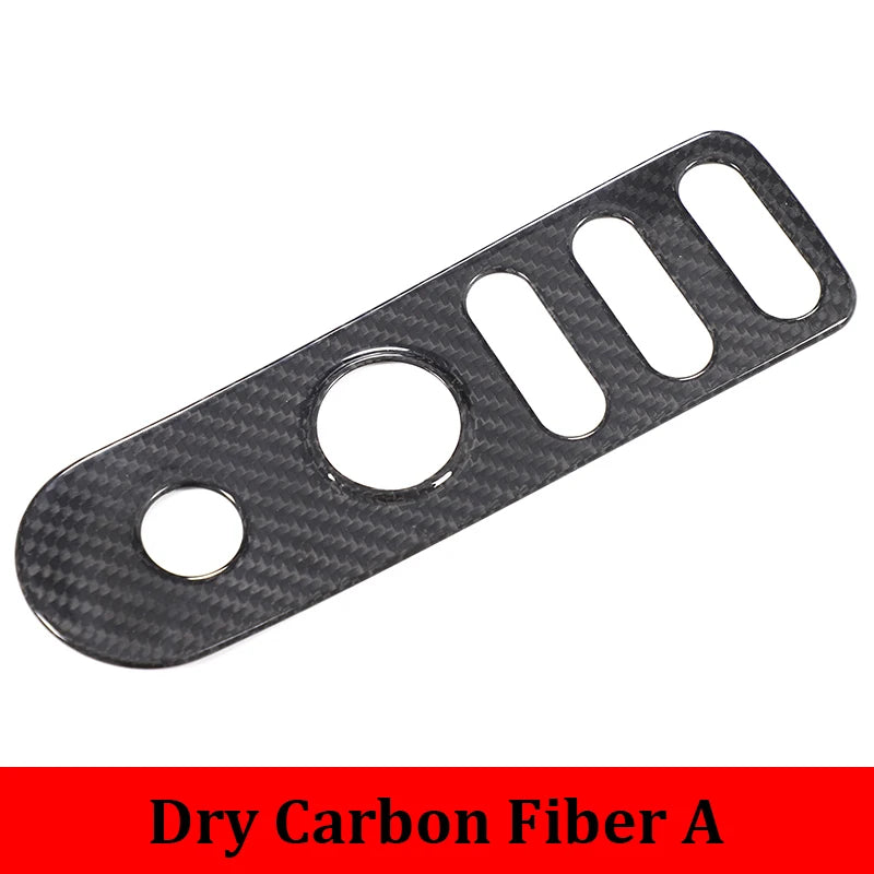 For SEAT Leon León Mk2 1P 2008-2012 Soft Carbon Fiber Car Central Door Lock Button Frame Cover Sticker Car Interior Accessories