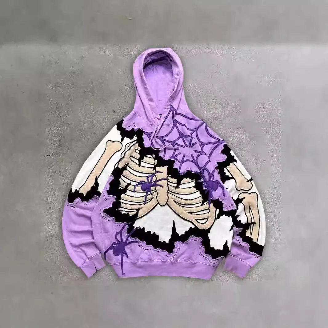 Oversize 3D Graphic Hoodie Streetwear Polyester Unisex S-6XL Black Trendy Y2K Fashion HipHop Clothing Plus Size