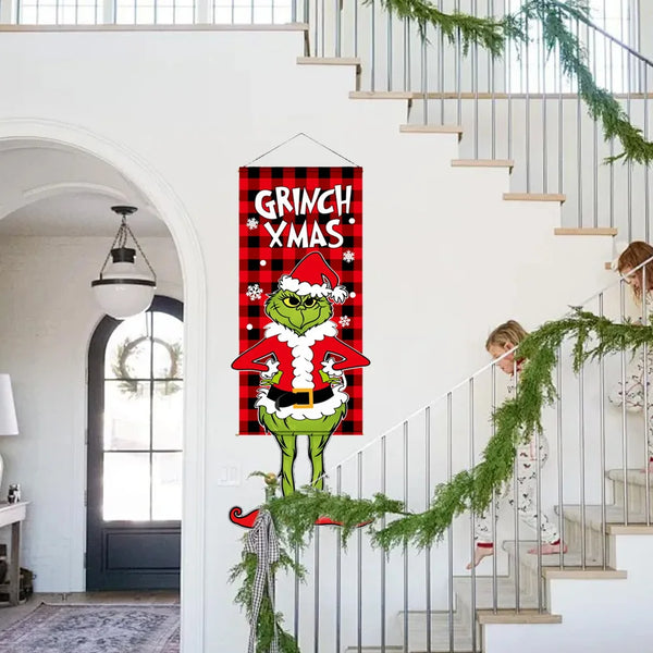 Christmas Decorations Hanging Flag Christmas Tree Ornaments Garden Flag Christmas Hanging Ornaments Christmas Banner Xmas Decor