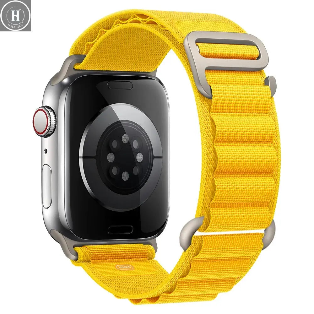 for Apple watch Straps 45mm 46mm 49mm 42mm iwatch Band 44mm 40mm Nylon Alpine bracelet correa Series 10 9 8 7 6 11 SE Ultra 2 3 HALALZEN