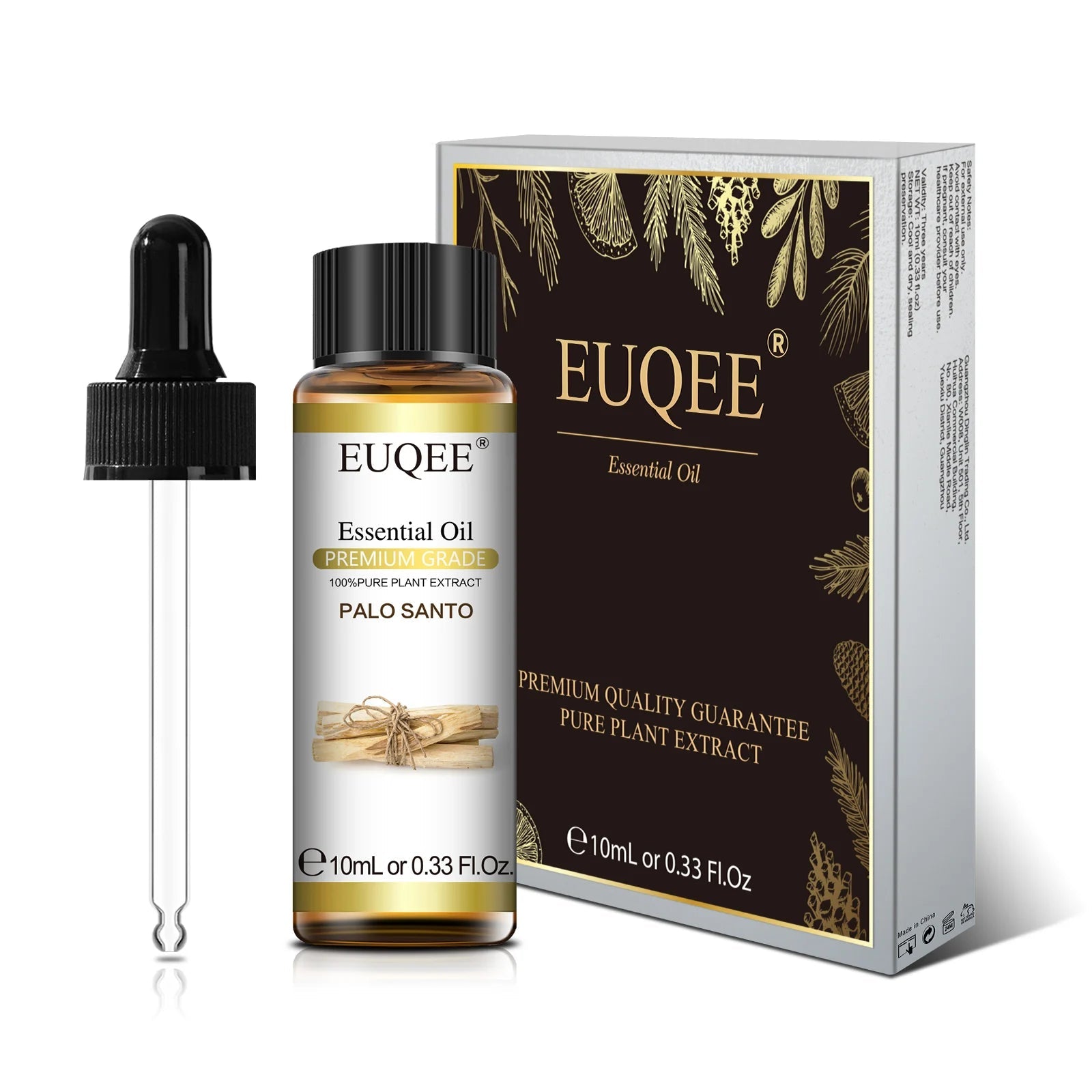 EUQEE 10ml Palo Santo Plant Essential Oil with Dropper Blue Tansy Cardamom Wintergreen Fennel Lavender  Vanilla Oil For Diffuser HALALZEN