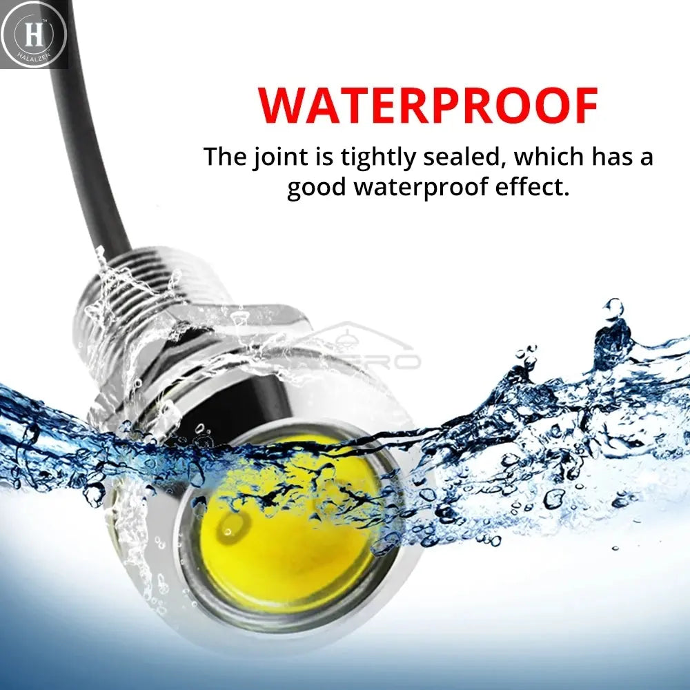 2X Auto White Red Blue 23mm Eagle Eye Daytime Running DRL Car Moto Backup Led Parking Turn Signal Brake Bulb Day Light Fog Lamp HALALZEN