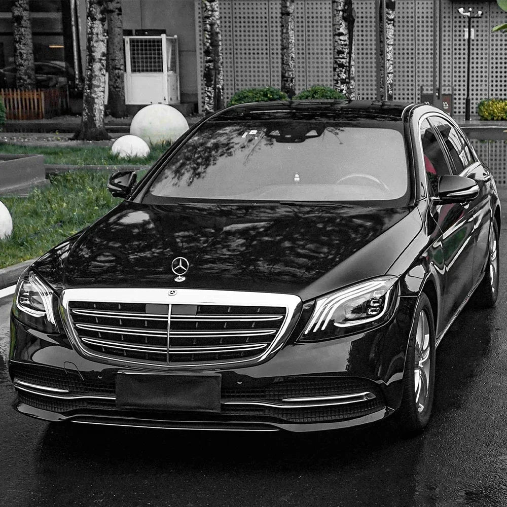 Glossy Black Self-adhesive Vinyl Sticker PET Circular Film Auto Decal Air Bubble Free Car Body Styling Decoration Accessories