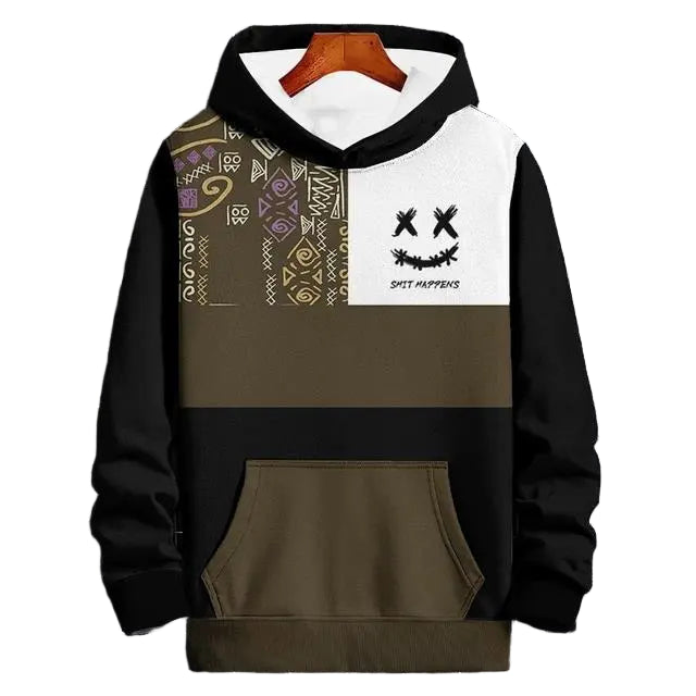 New Autumn Hoodie For Men Long Sleeve Sweatshirt Fashion Street Hoody Pullover Oversized Tops