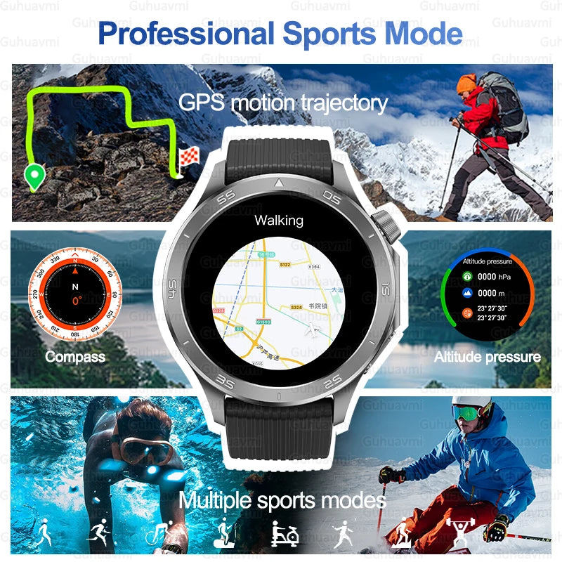 2025 New For OPPO Watch X2 GPS Smart Watch Men Bluetooth Talk Heart Rate Sports Fitness Tracker IP68 Waterproof Smartwatch Man