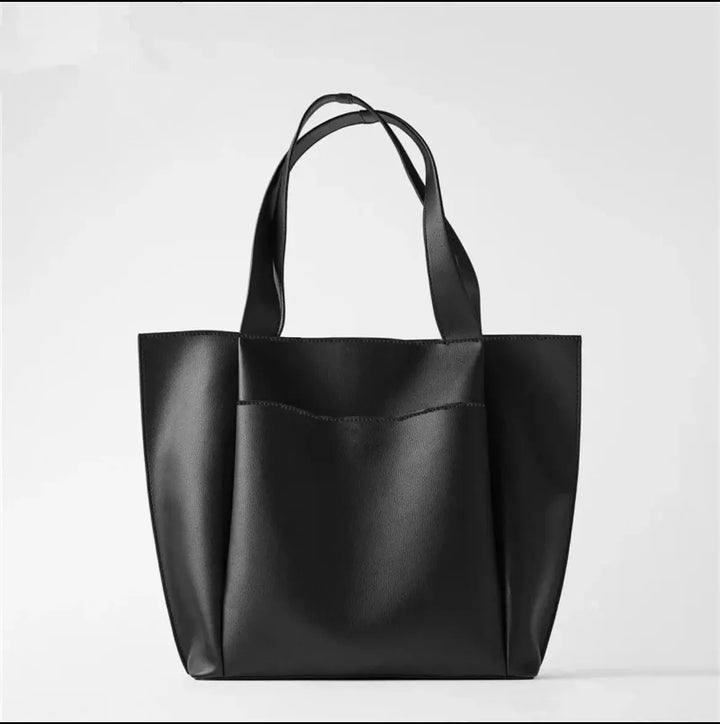 Tote bag women's large capacity versatile minimalist elegant commuter laptop bag handbag shoulder bag underarm bag HALALZEN