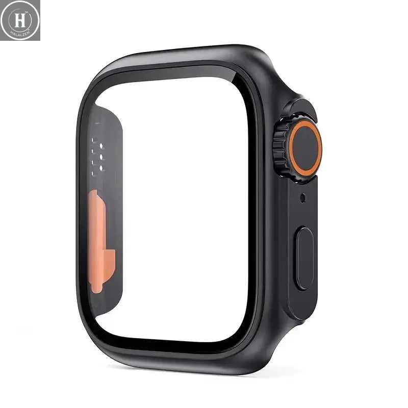Tempered Glass+Cover For Apple Watch 11 10 9 8 7 46mm 42mm PC Bumper Screen Protector Case iWatch Series 7 6 5 4 SE3 44 40 45mm HALALZEN