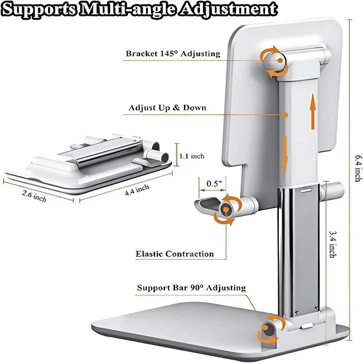 Adjustable Phone Stand for Desk – Foldable & Portable Holder for iPhone 16 15 14 13 12 & Android Great Gift for Family & Friends