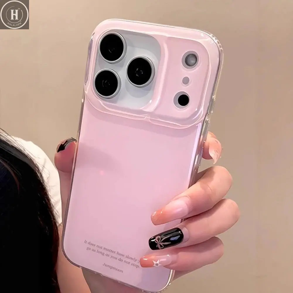 Cute Solid Color Pink Phone Case for IPhone 17 16 15 14 13 Pro Max Shockproof Protective Lovely Soft Back Cover for Iphone 17pro Halalzen UK