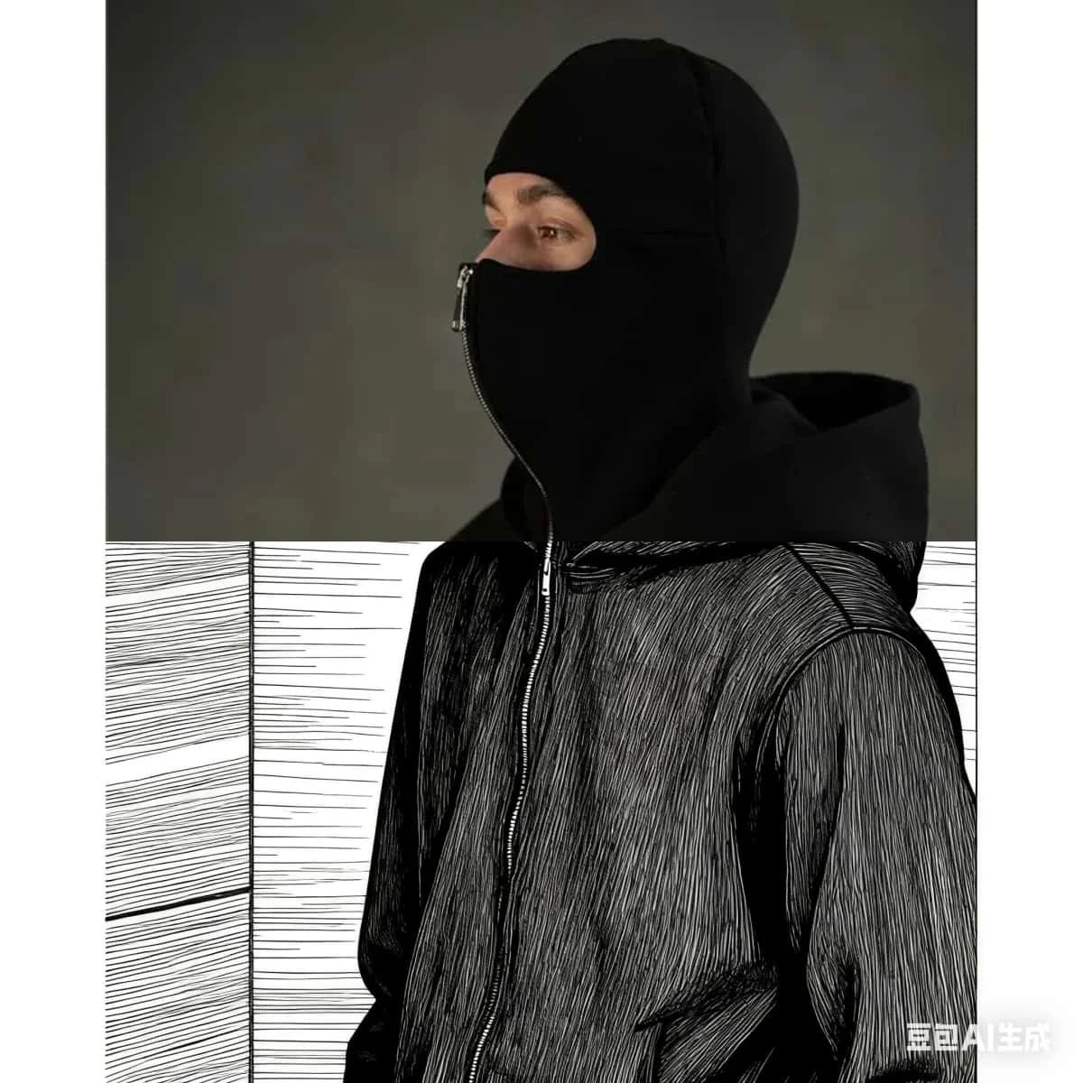 Ins Trendy Brand Double Hat Hooded Hoodie Jacket Men's and Women's Same Style Loose Zipper Couple