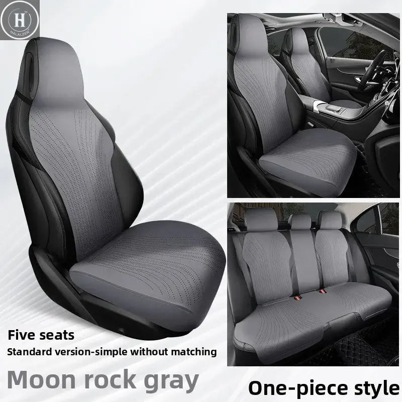 Universal All Seasons Car Seat Cover Breathable Suede Seat Anti-slip Protective Cushions Luxury Car Ultra Thin Suede Seat Cover HALALZEN
