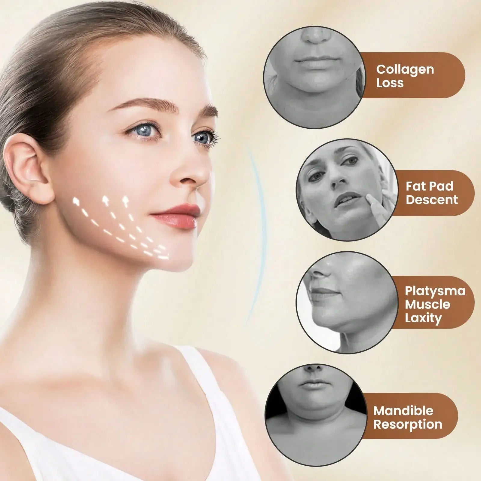 V Face Lifting Device Firming Facial Massager